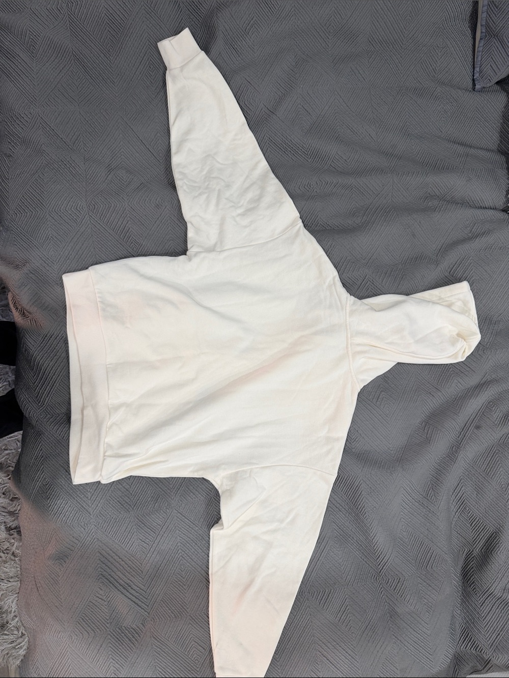 Alo Soft Cream/ ivory Logo Hoodie - Picture 5 of 7